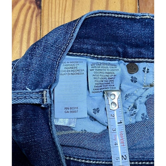 Lucky Brand Size 4/27 A Brooke Legging Jeans Distressed Skinny Denim Stretch Blu - Picture 9 of 16